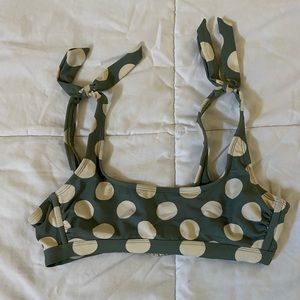 polka dot bikini top